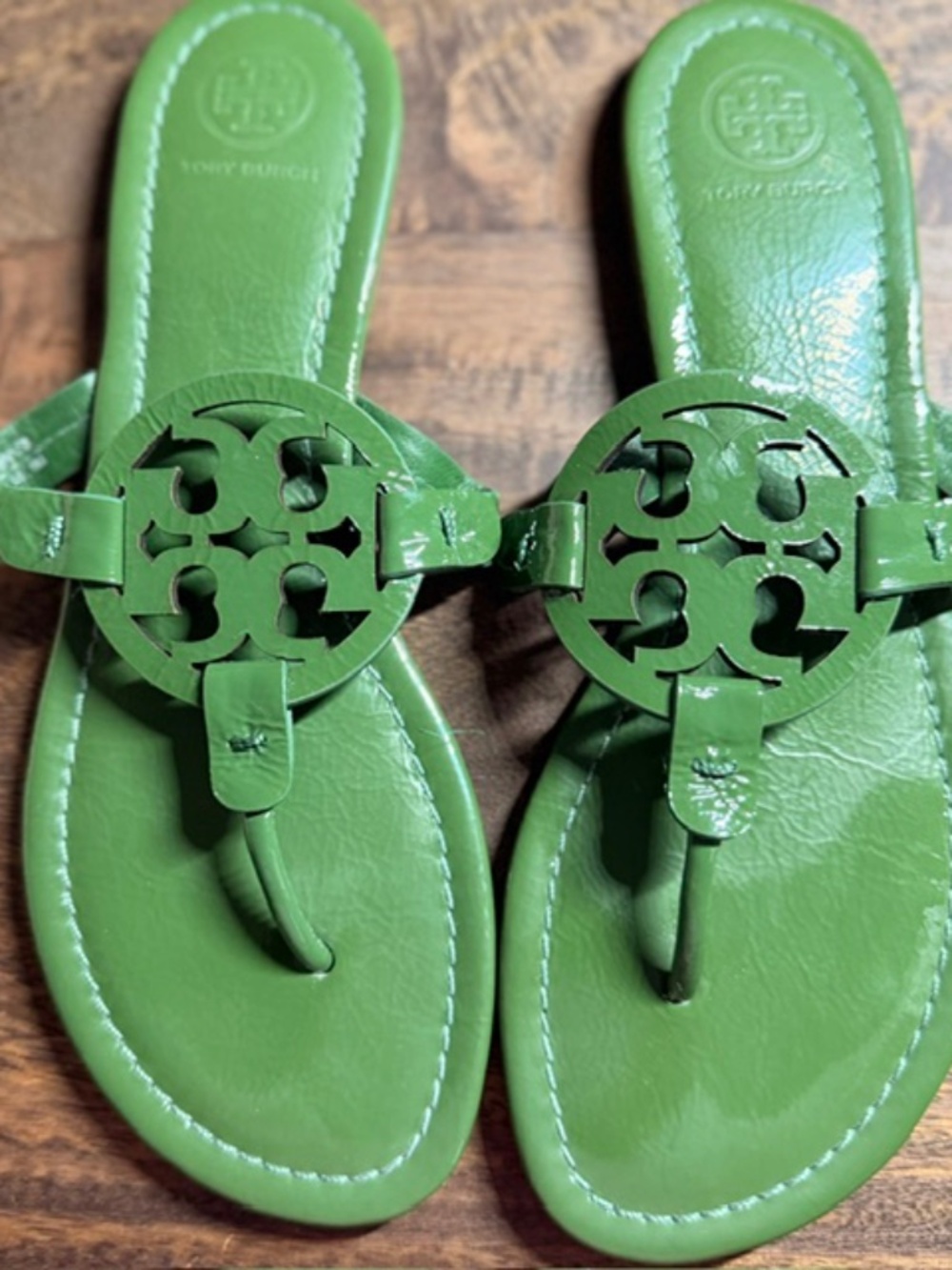 Tory Burch Green Miller Sandals 8